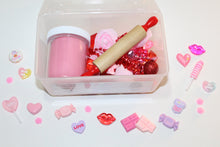 Load image into Gallery viewer, Valentine Sweet Shop Mini Playdough Sensory Kit
